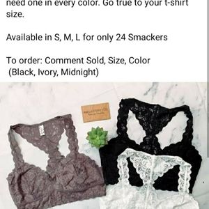 NWOT 2 wishlist L racerback bralettes